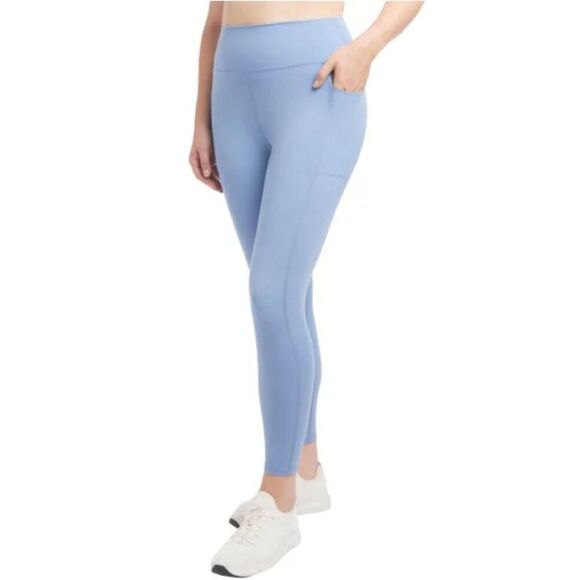 DANSKIN High Waist Leggings Tights Sz XL (16) High Rise Infinity Blue Purple NWT - Picture 2 of 11